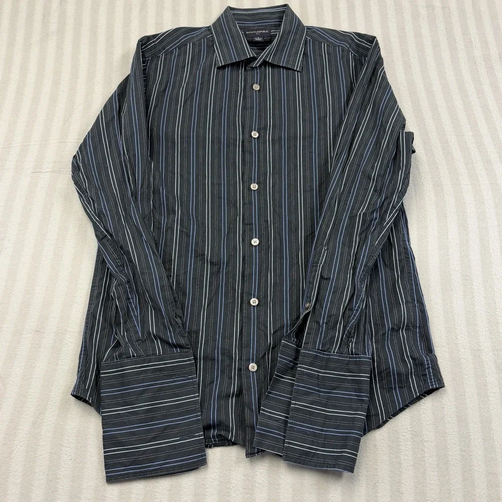 Banana‎ Republic Men's Size Small French Cuff Long Sleeve Button Down